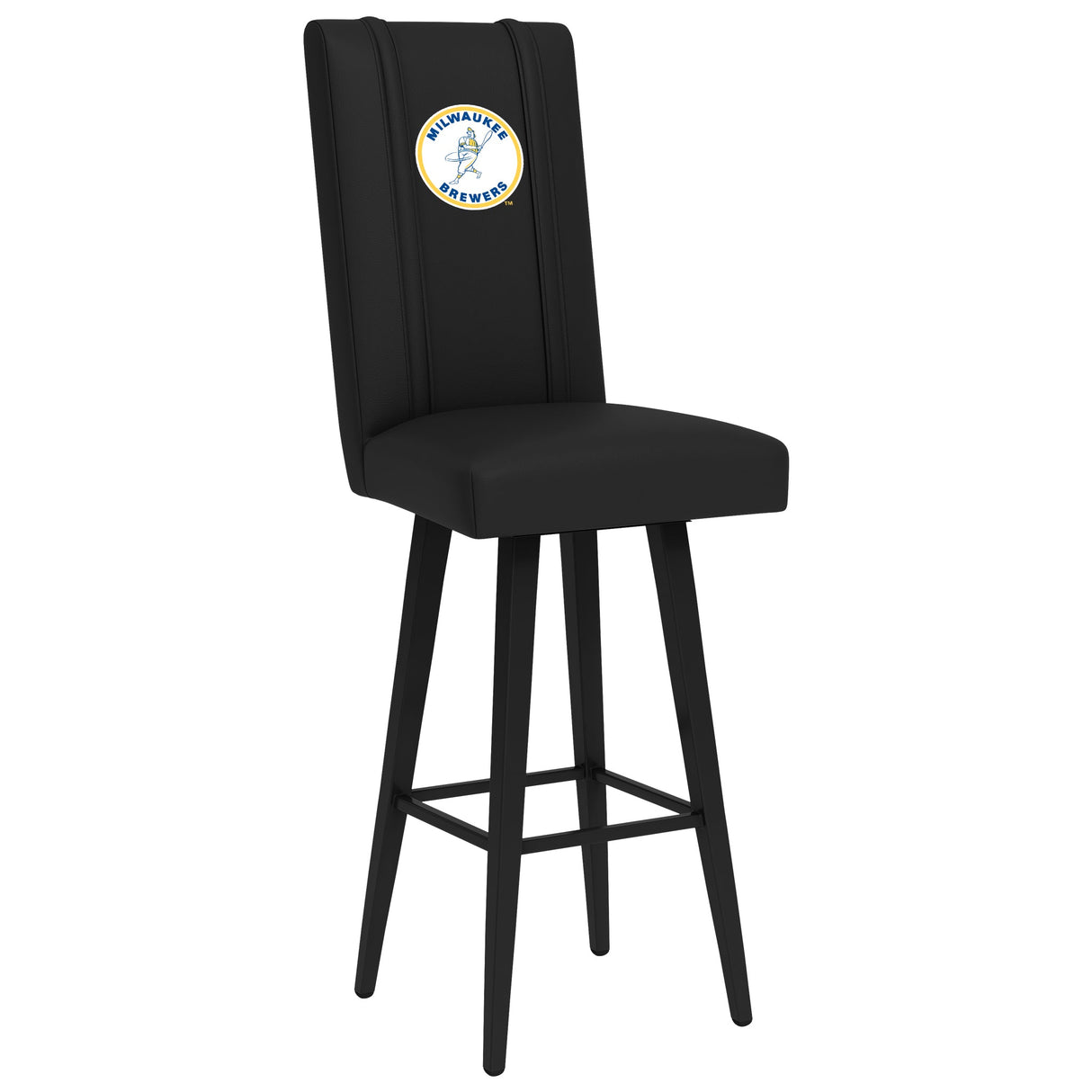 Swivel Bar Stool 2000 with Milwaukee Brewers Cooperstown Primary