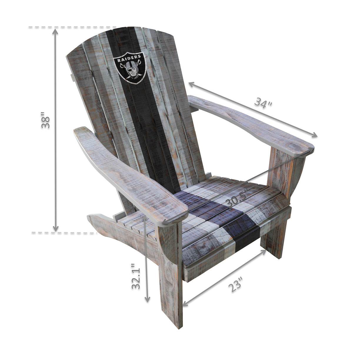 Las Vegas Raiders Wooden Adirondack Chair