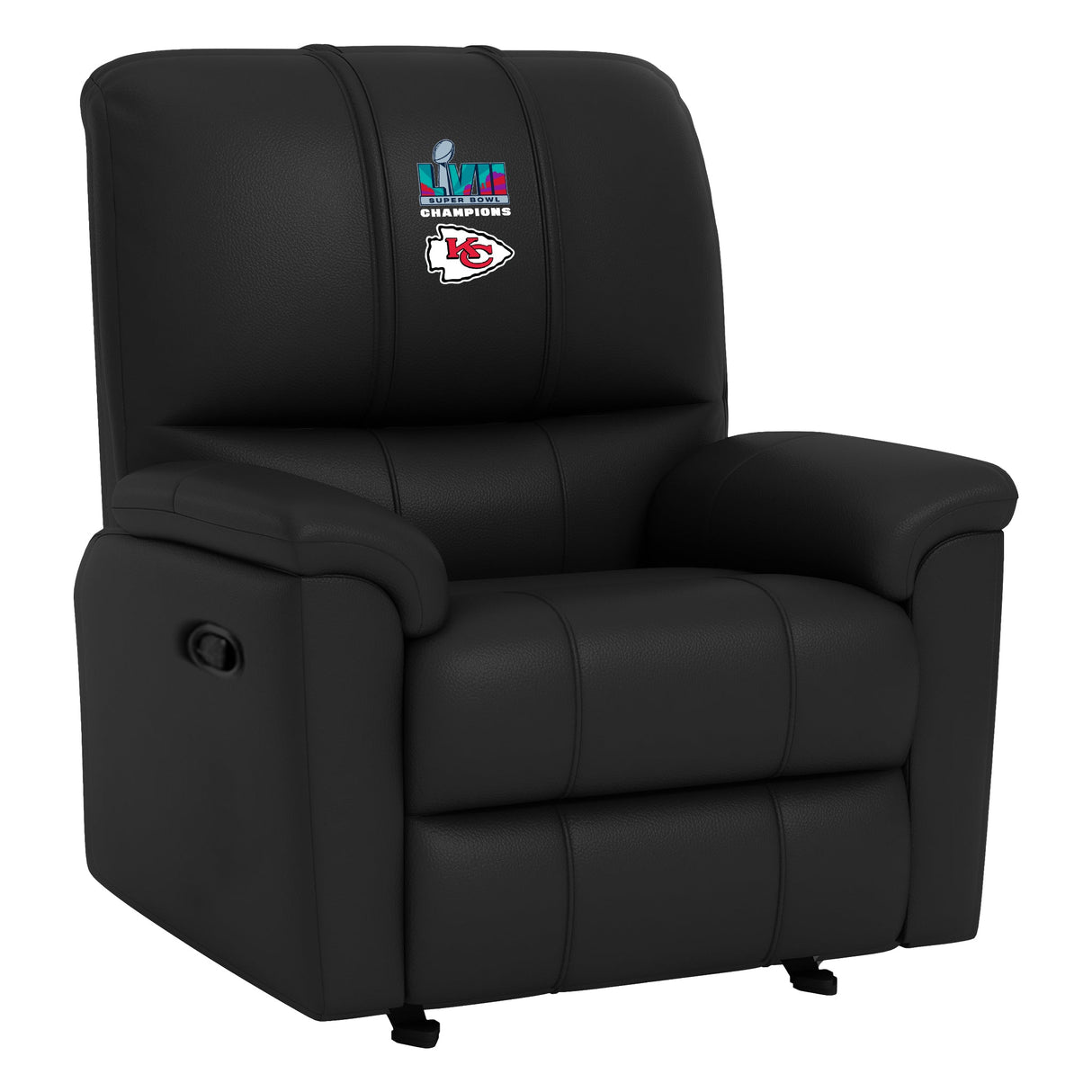 Kansas City Chiefs Super Bowl LVII Champions Logo Rocker Recliner
