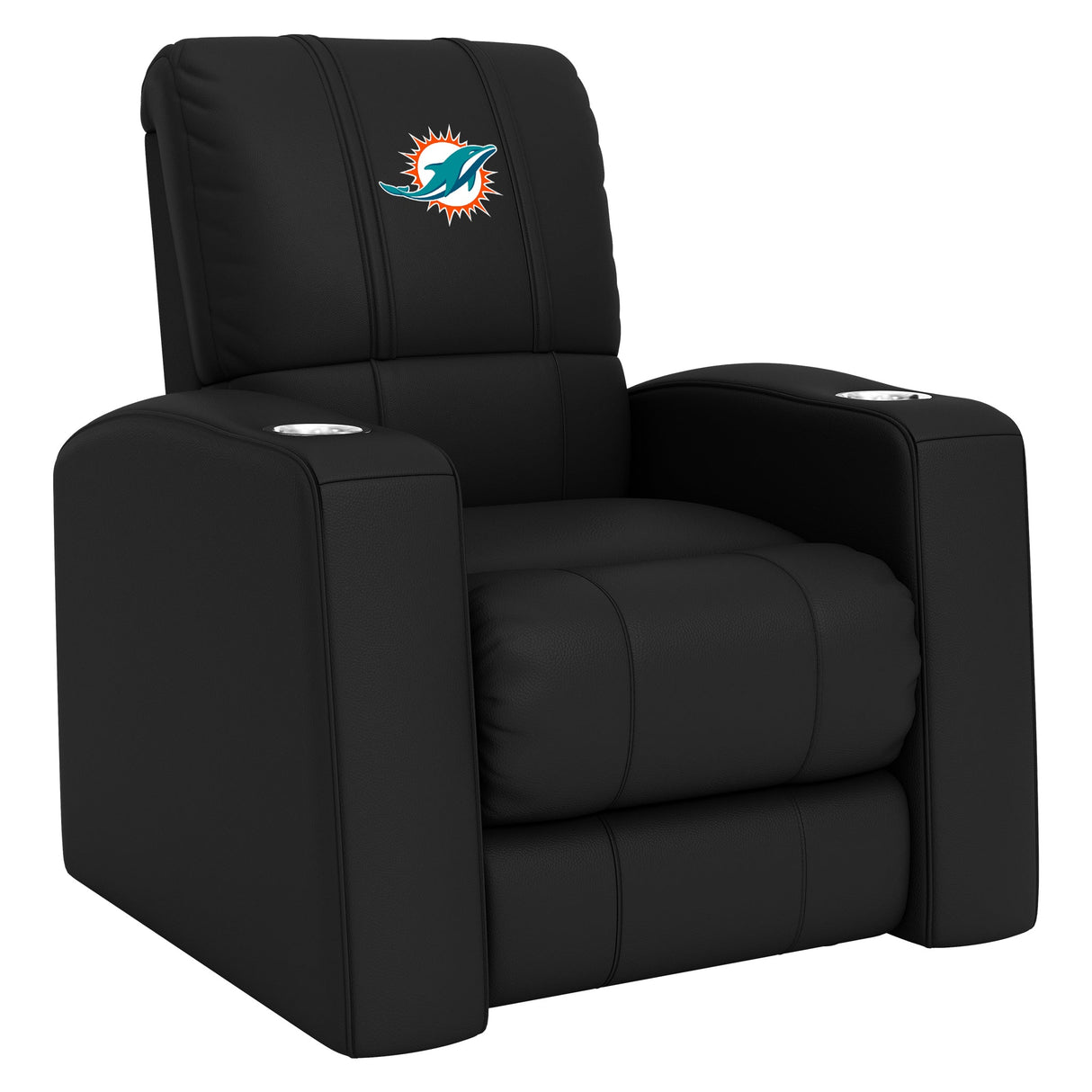 Relax Home Theater Recliner with Miami Dolphins Primary Logo