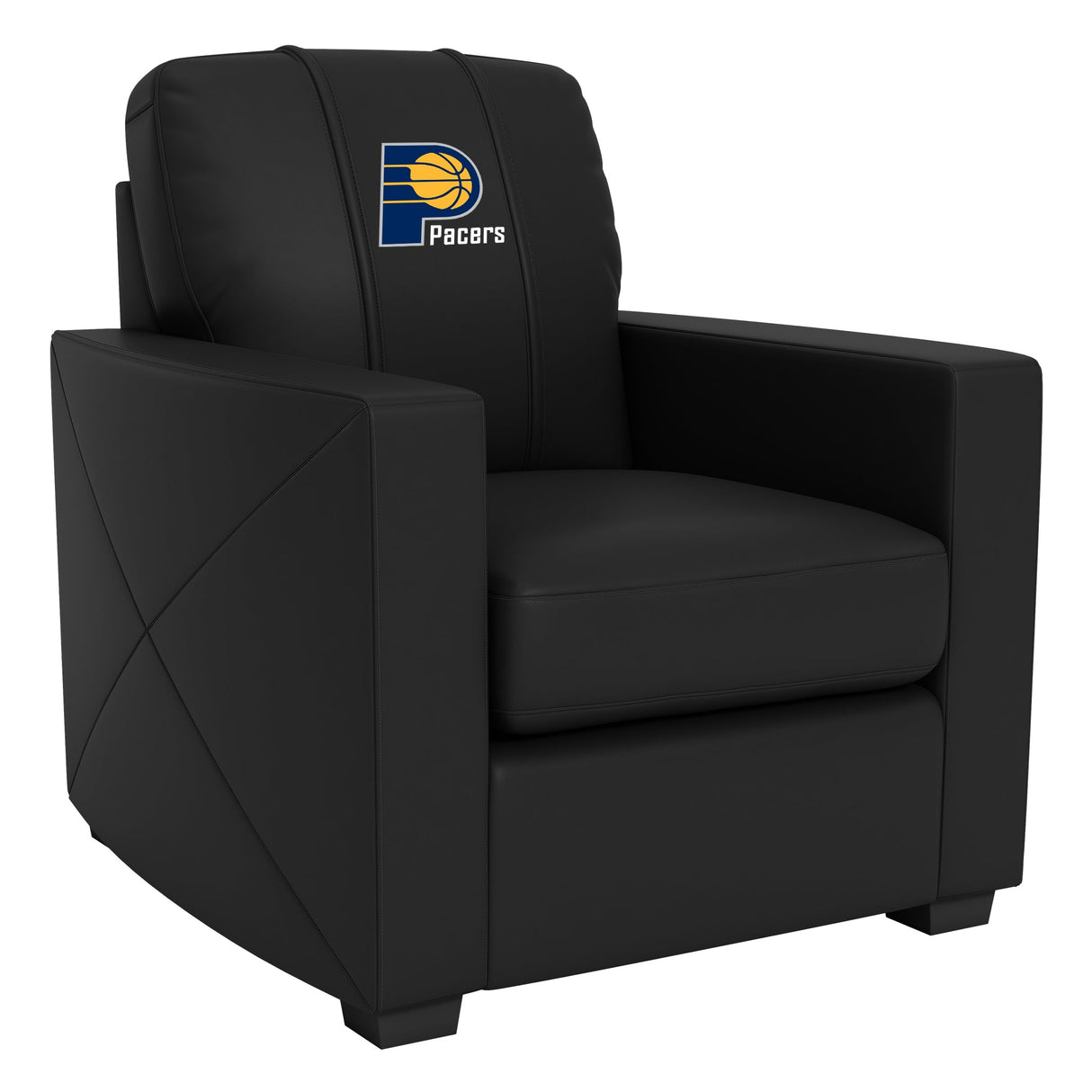 Silver Club Chair Indiana Pacers Logo