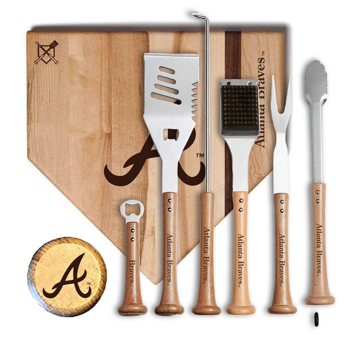 Atlanta Braves MVP Grill Set
