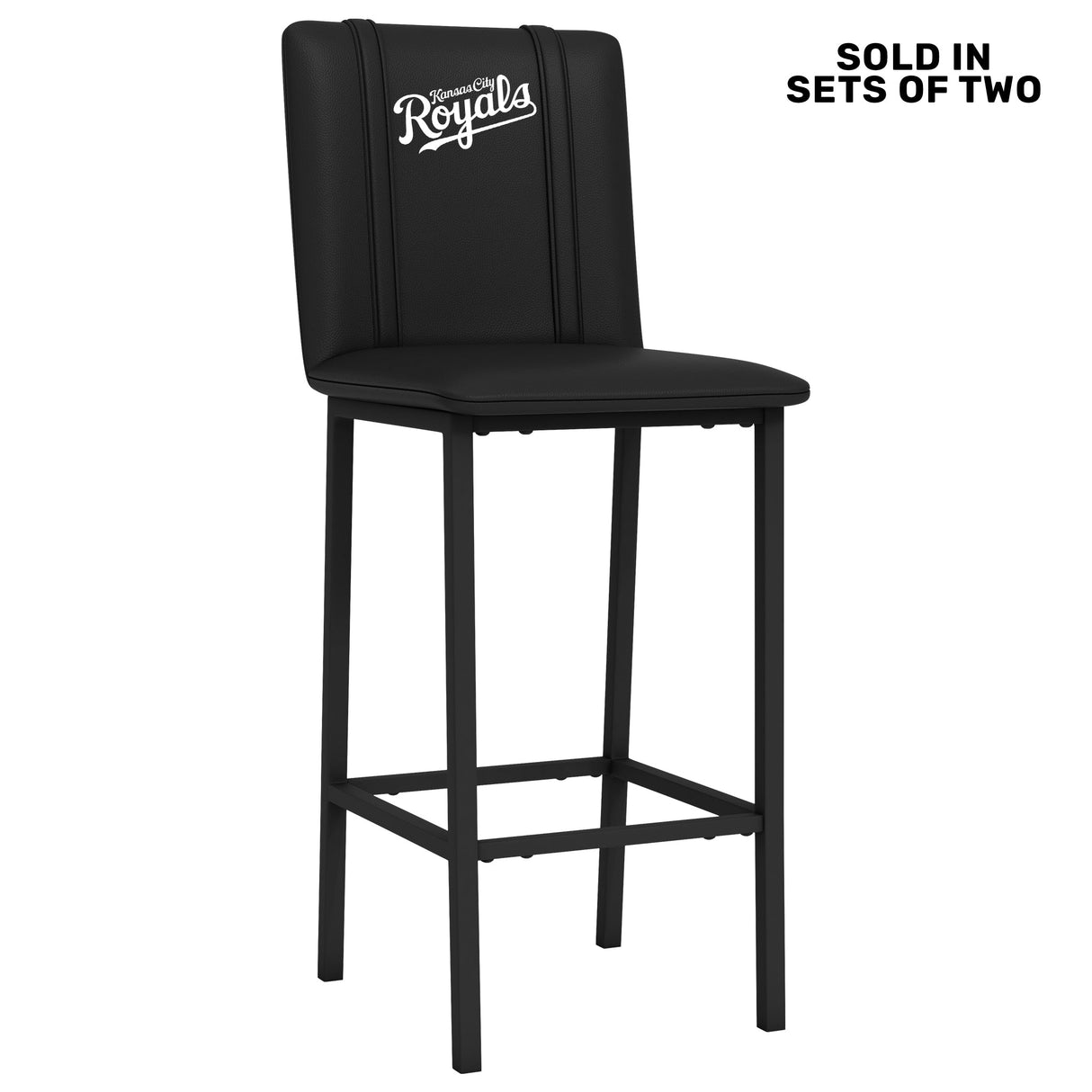 Bar Stool 500 with Kansas City Royals Wordmark Logo Panel Set of 2