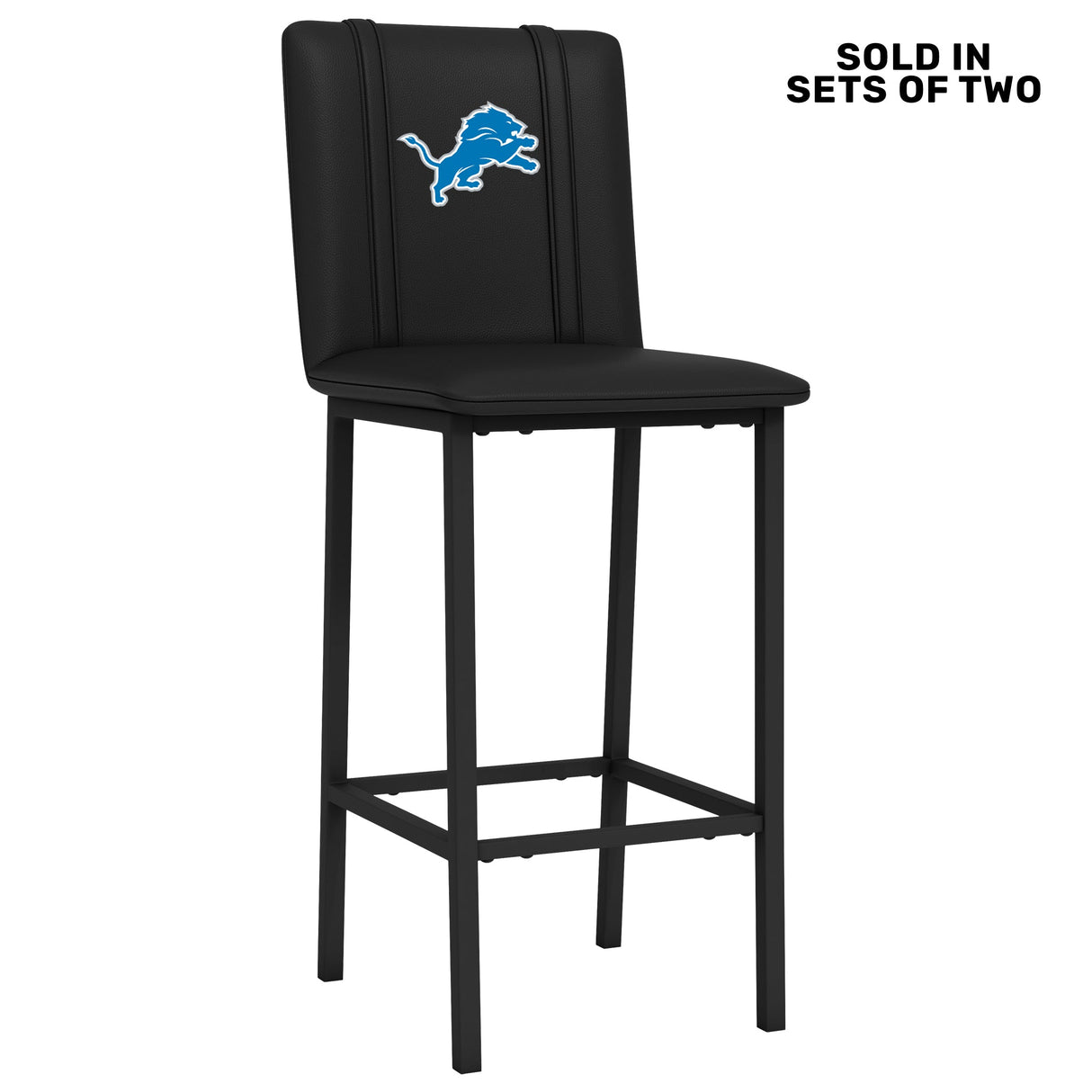 Bar Stool 500 with Detroit Lions Primary Logo Set of 2