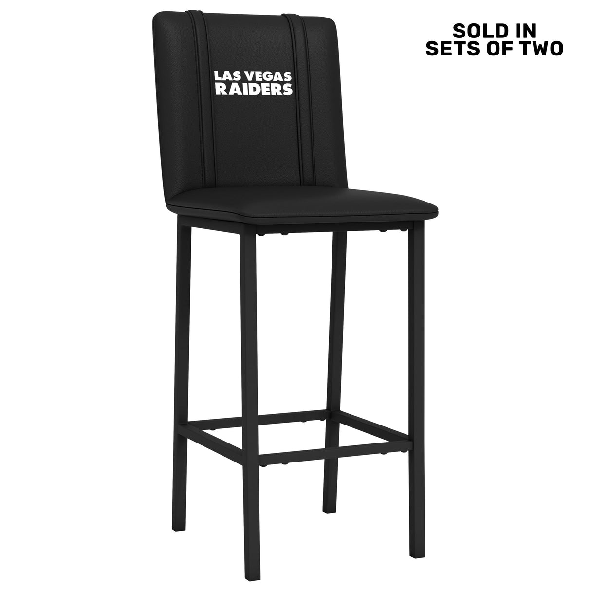 Bar Stool 500 with Las Vegas Raiders Secondary Logo Set of 2