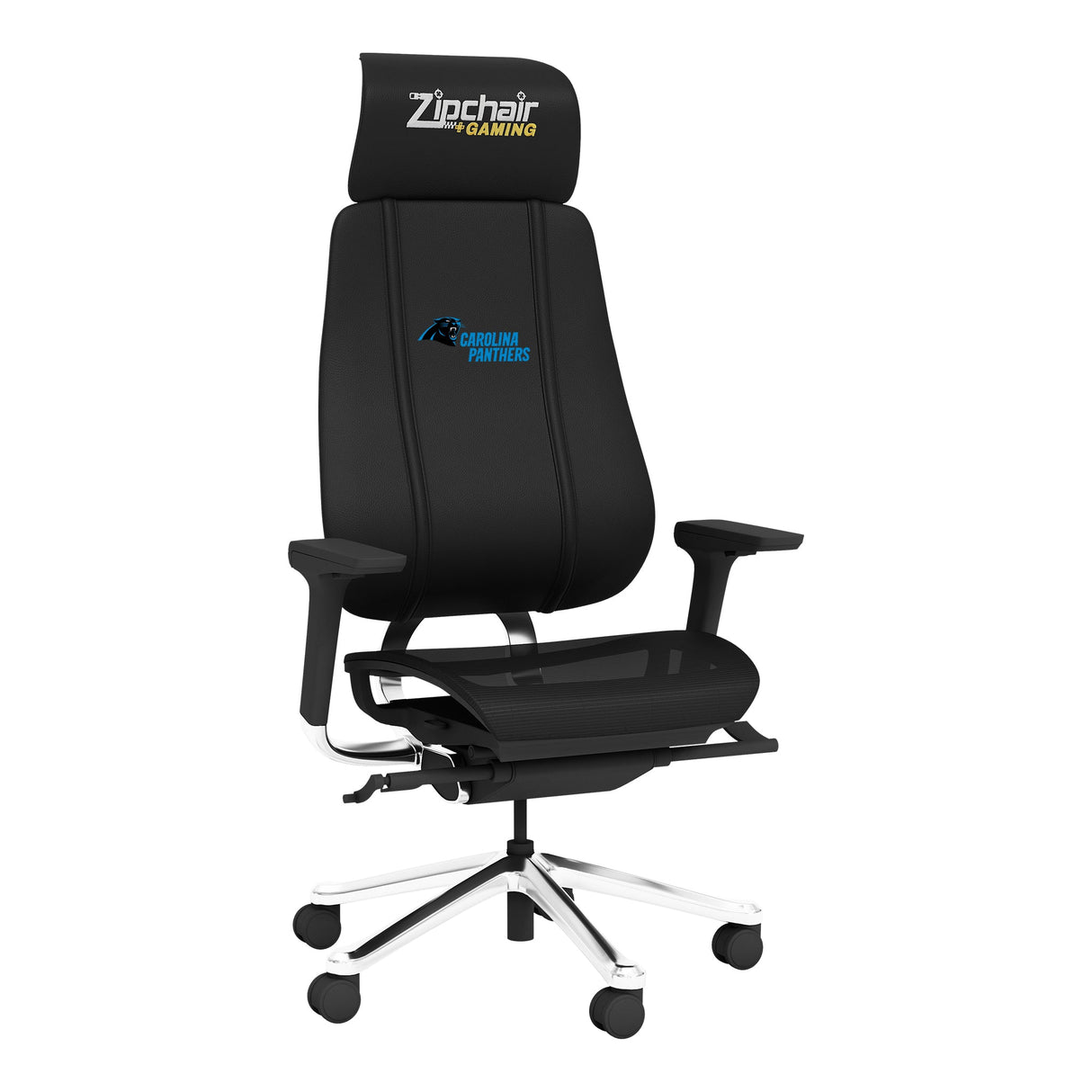 PhantomX Mesh Gaming Chair with Carolina Panthers Secondary Logo