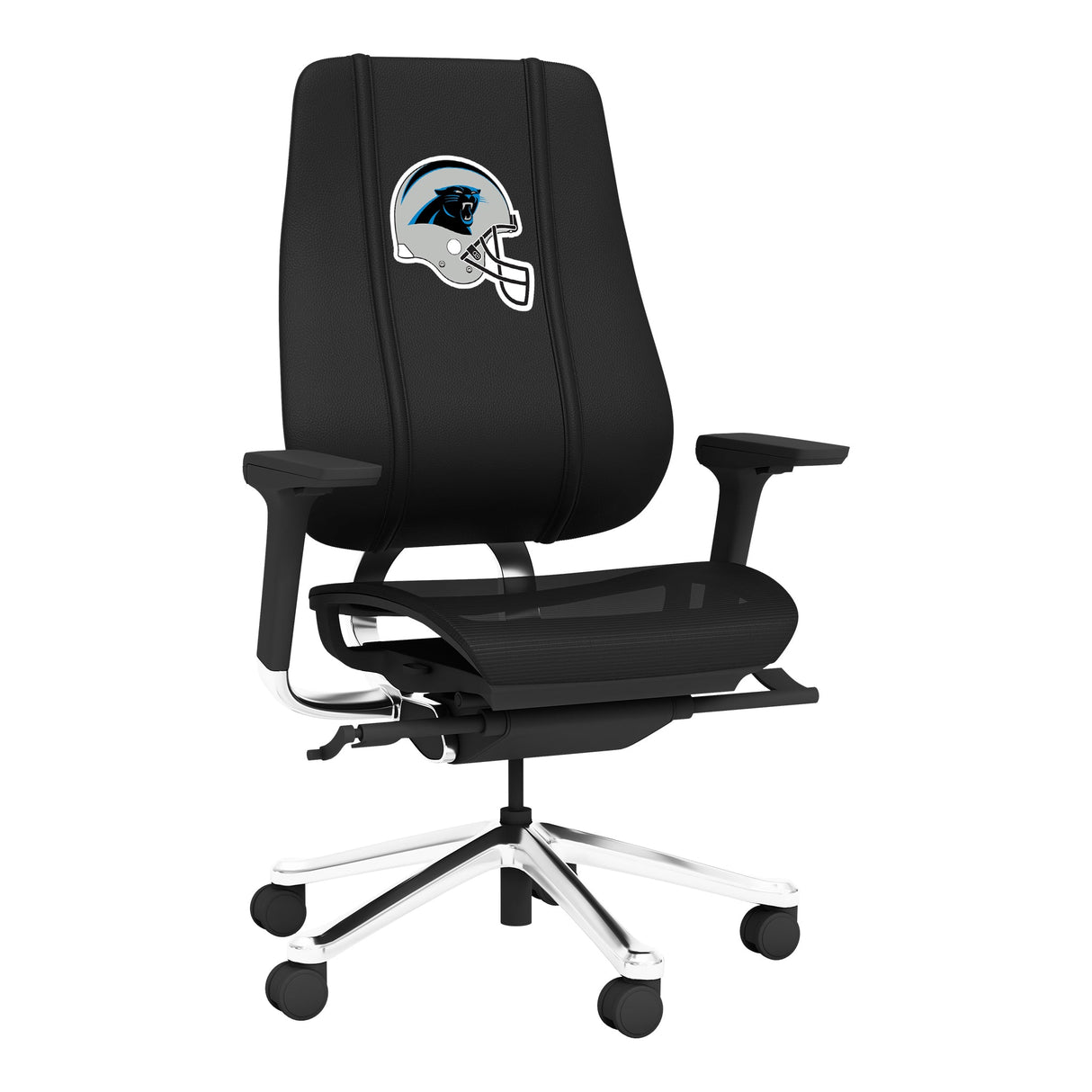PhantomX Mesh Gaming Chair with Carolina Panthers Helmet Logo