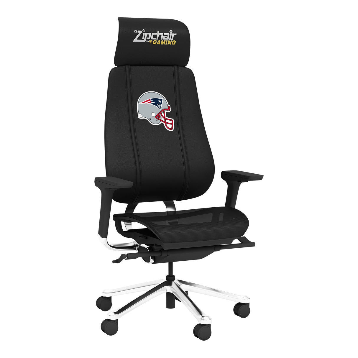 PhantomX Mesh Gaming Chair with New England Patriots Helmet Logo