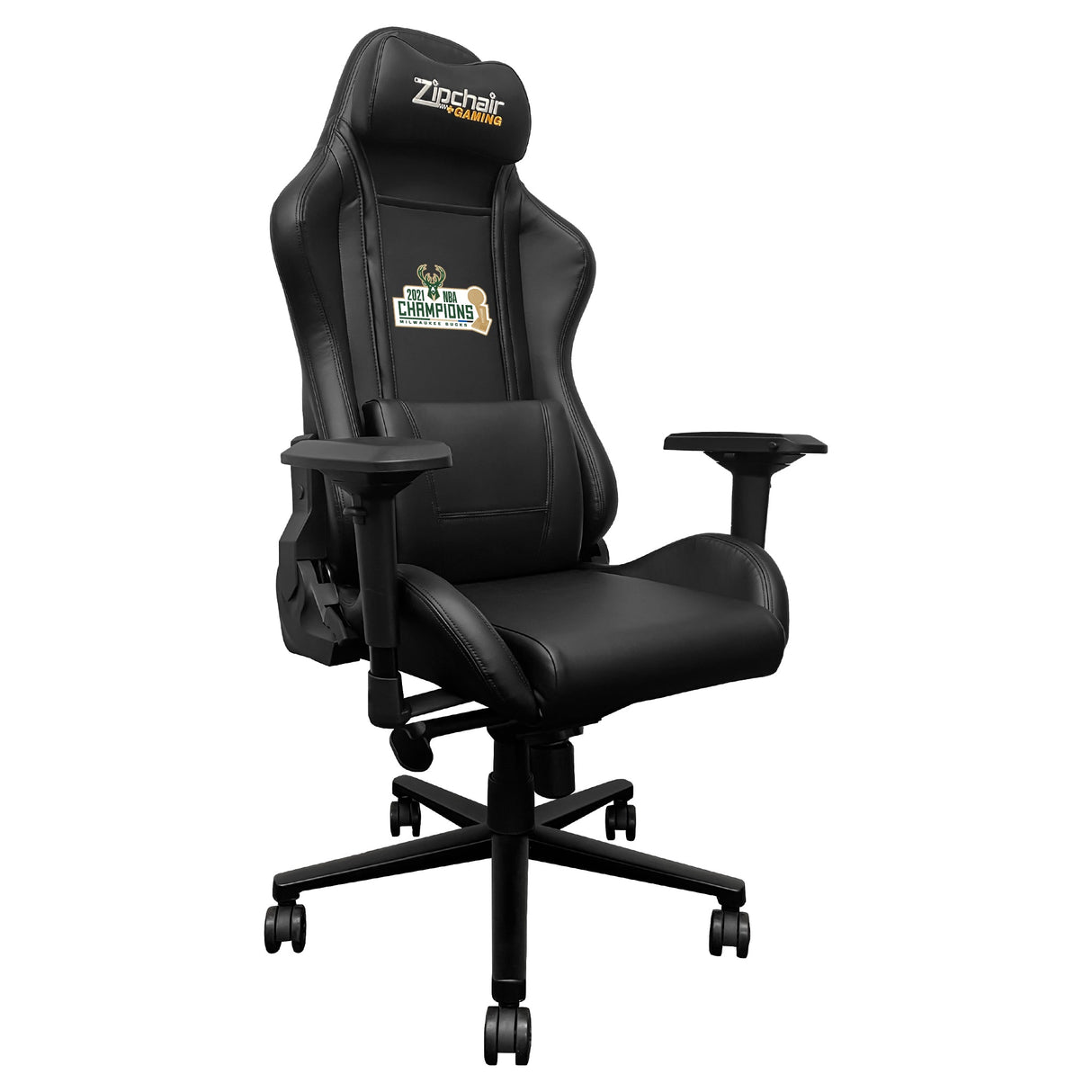 Xpression Pro Gaming Chair with Milwaukee Bucks 2021 Champions Logo
