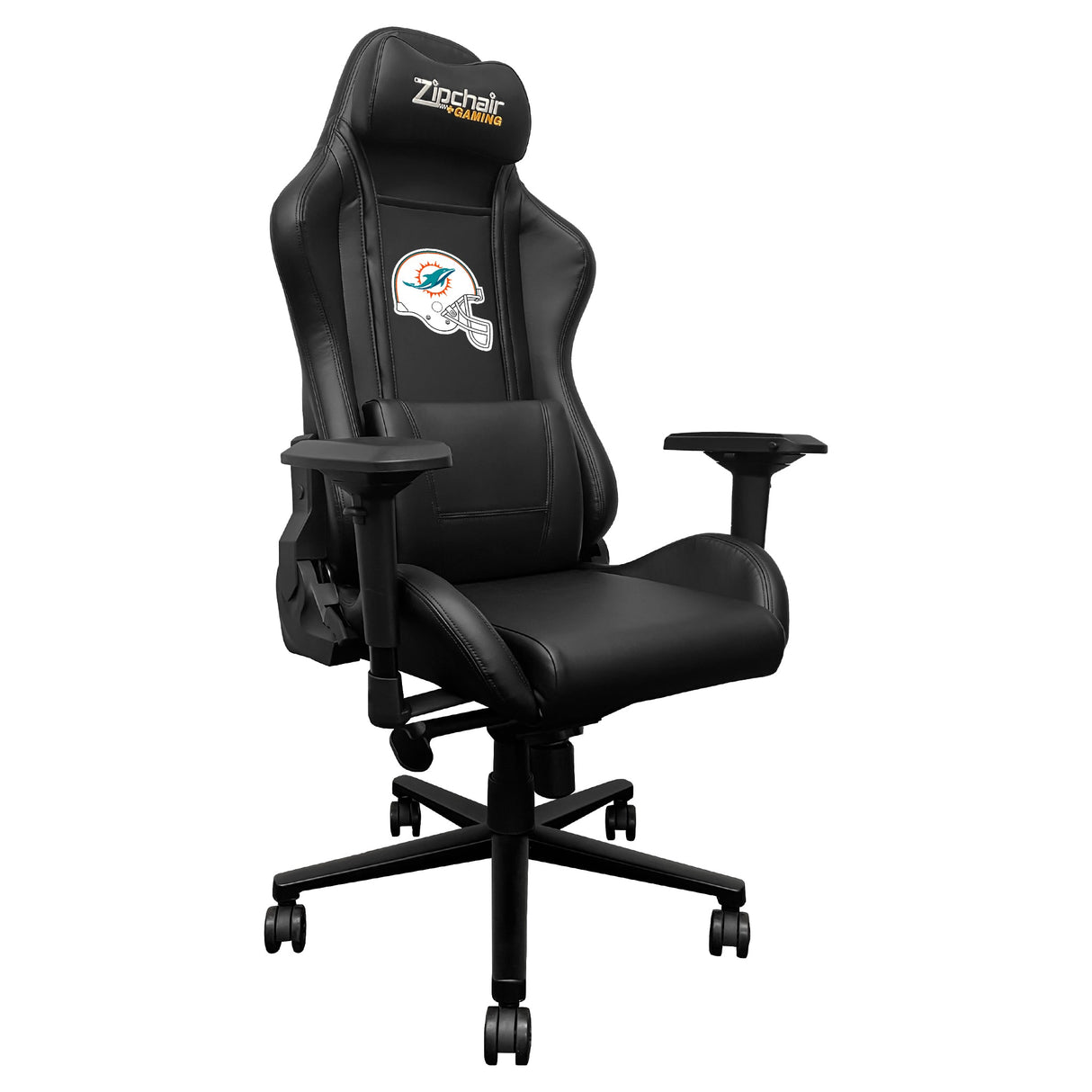 Xpression Pro Gaming Chair with Miami Dolphins Helmet Logo