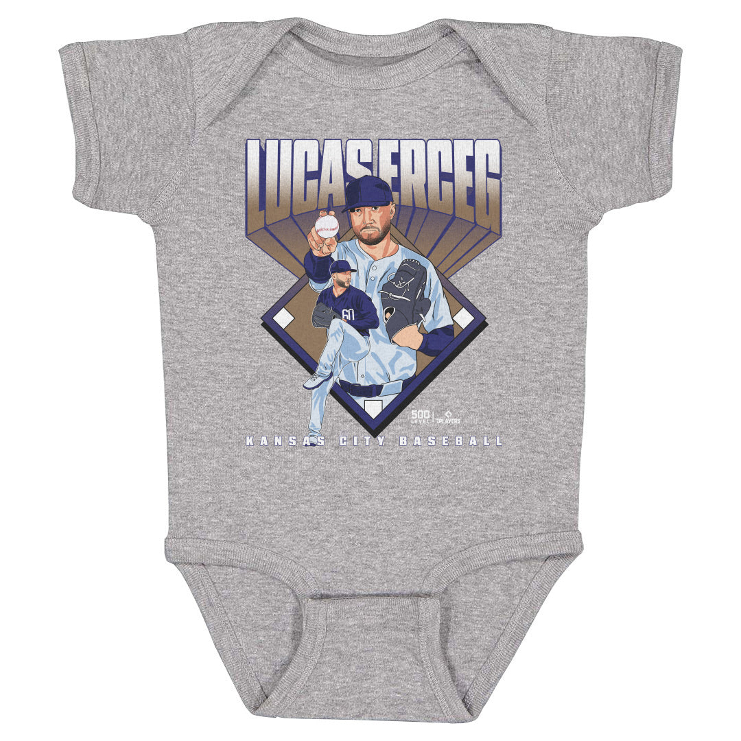Lucas Erceg Kansas City Baseball Diamond WHT