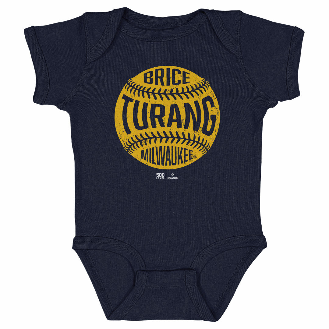 Brice Turang Milwaukee Vintage Baseball WHT