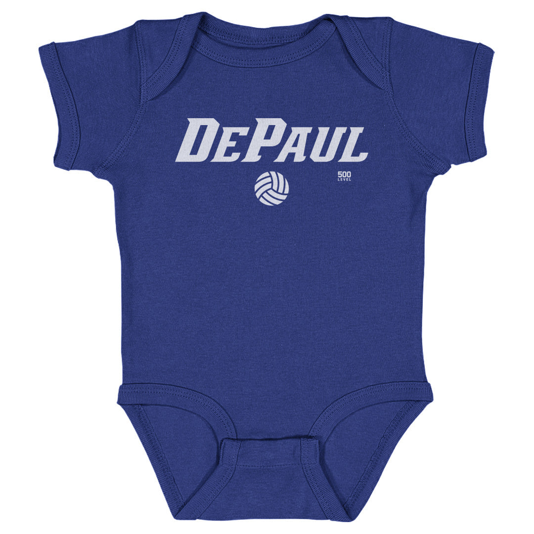 DePaul Blue Demons Volleyball Minimalist WHT