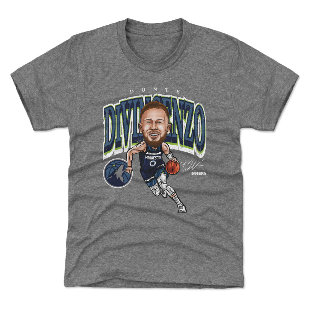 Donte DiVincenzo Minnesota Timberwolves Cartoon NBA WHT