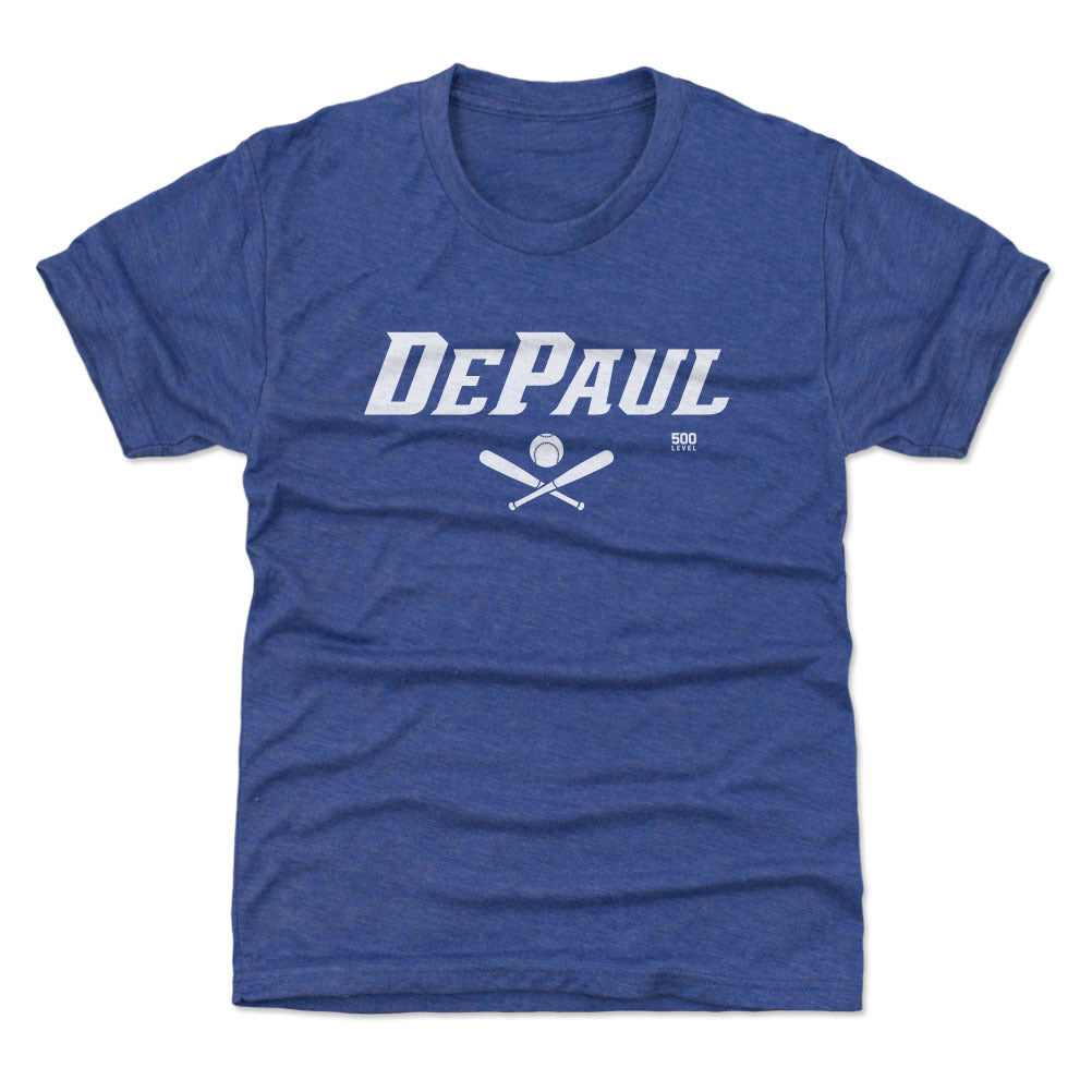 DePaul Blue Demons Softball Minimalist WHT
