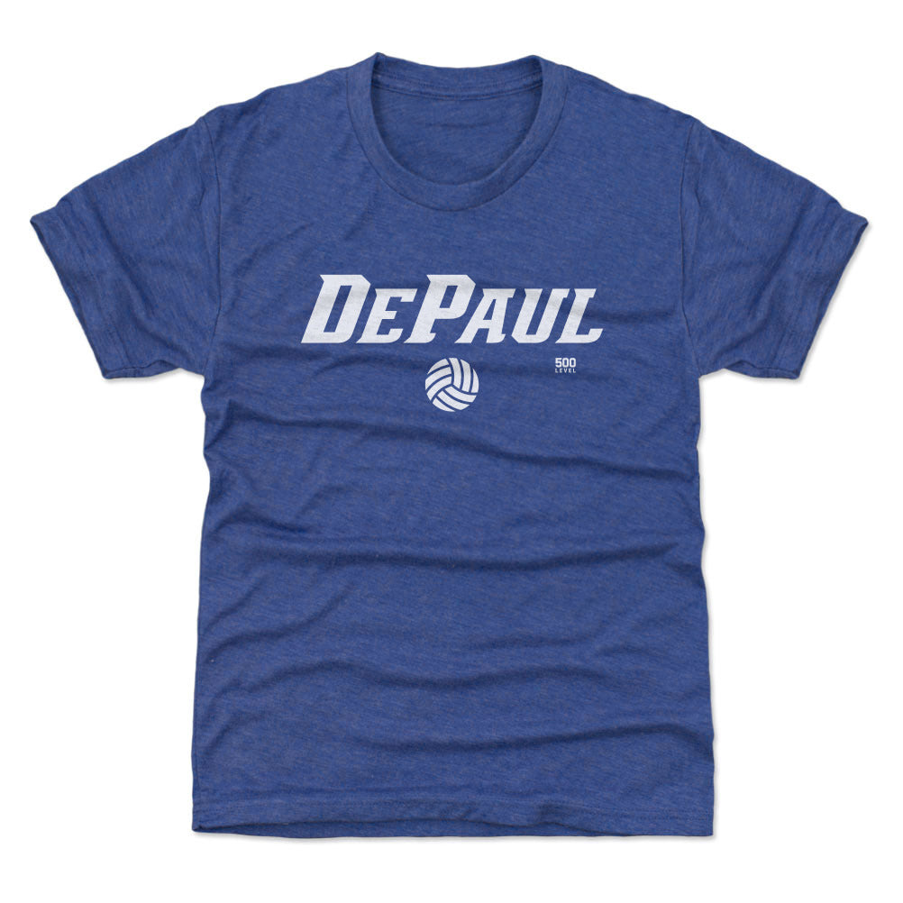 DePaul Blue Demons Volleyball Minimalist WHT