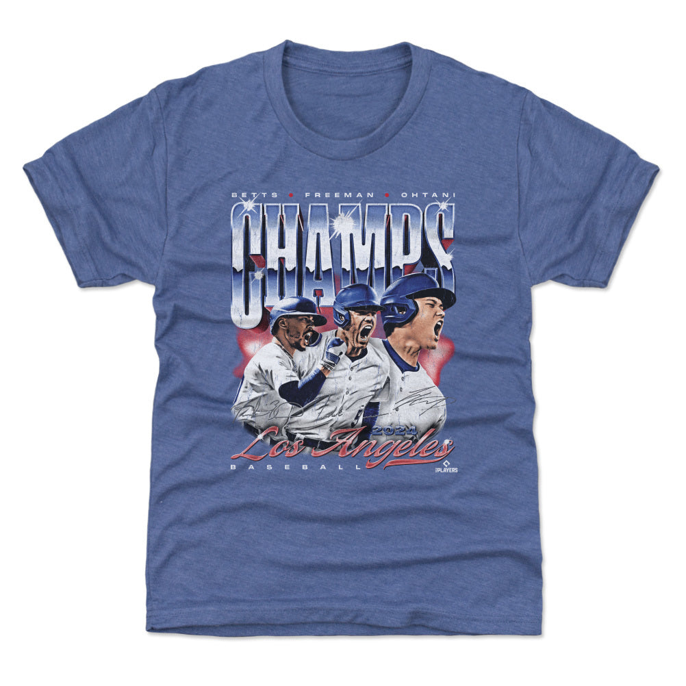 Los Angeles Baseball 2024 Champs Trio Vintage WHT