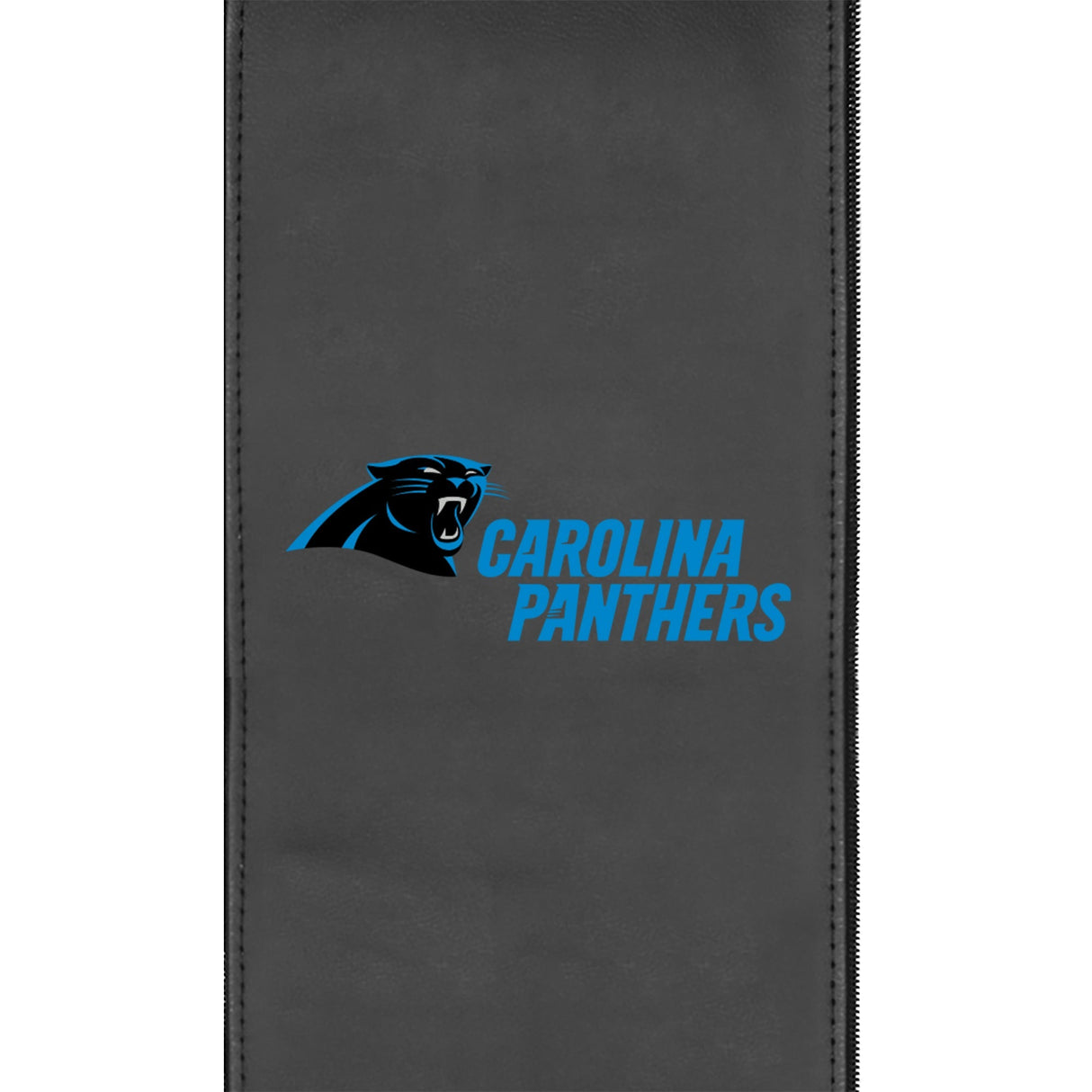 Silver Sofa with Carolina Panthers Secondary Logo