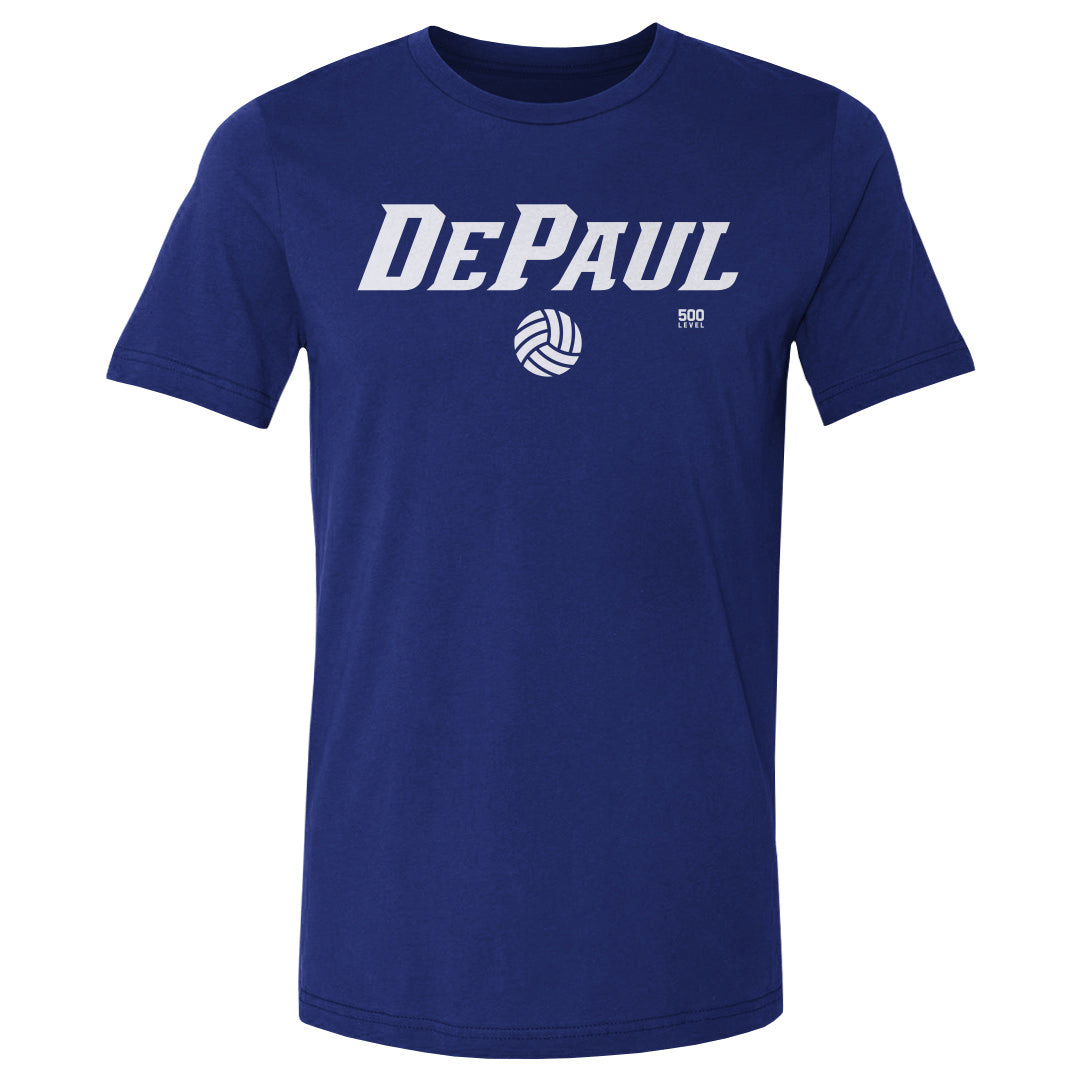 DePaul Blue Demons Volleyball Minimalist WHT