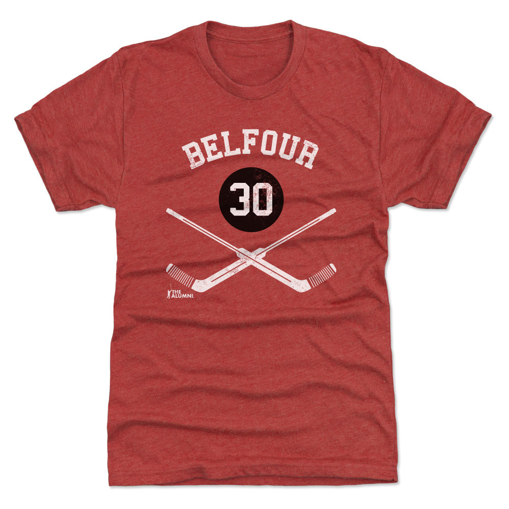 Ed Belfour Chicago 30 Goalie Sticks WHT