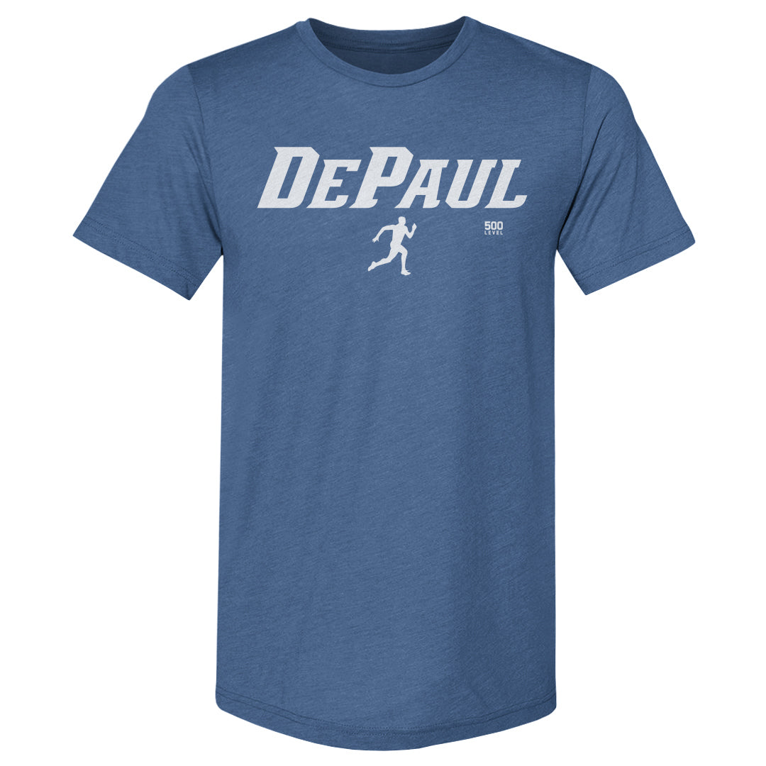 DePaul Blue Demons Track & Field Minimalist WHT