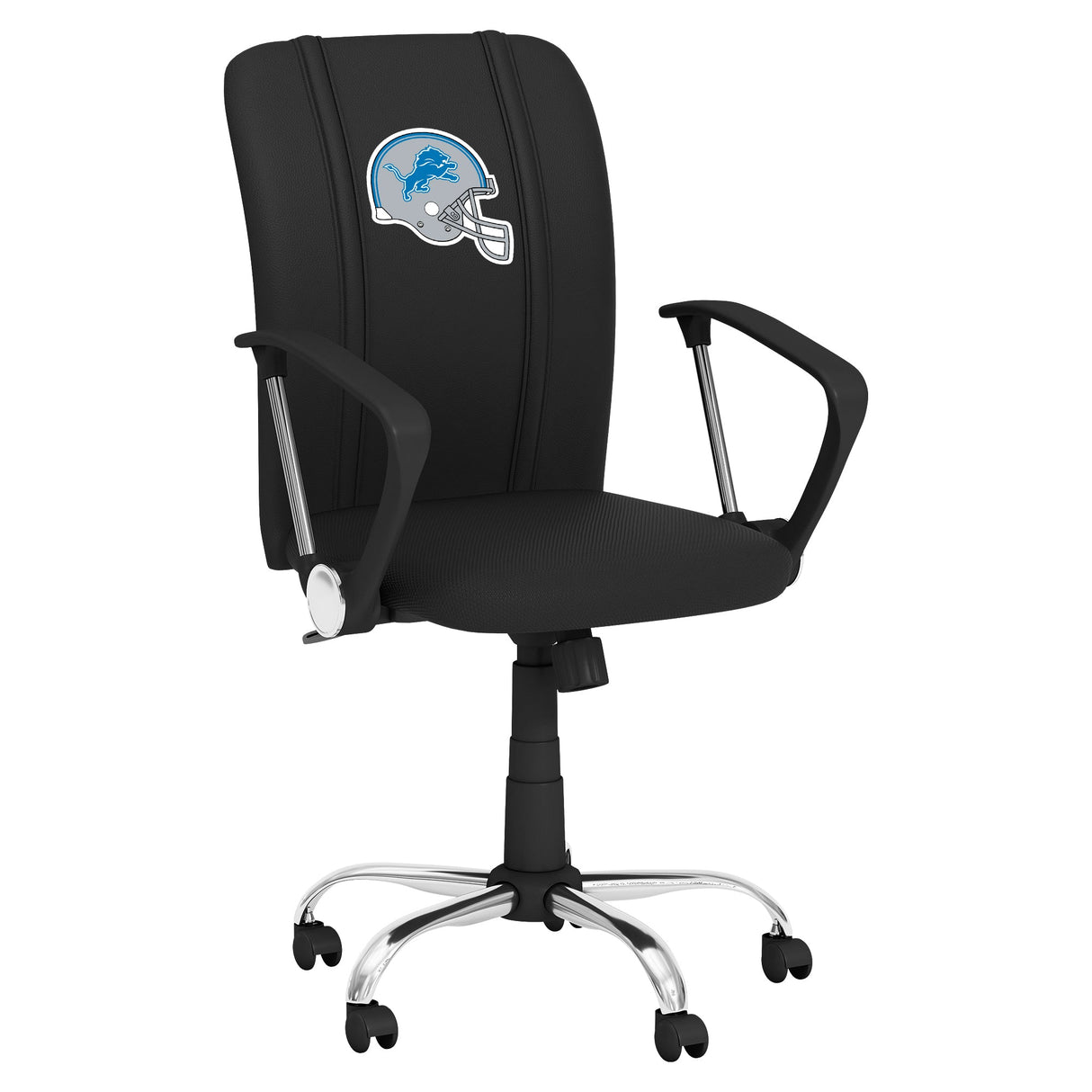 Curve Task Chair with Detroit Lions Helmet Logo