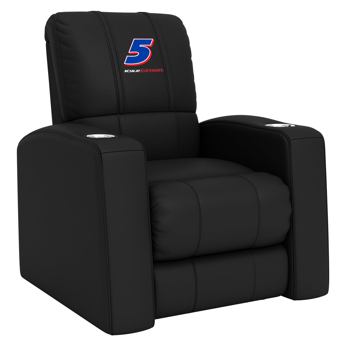 Relax Home Theater Recliner with Kyle Larson #5 Name Rail Logo
