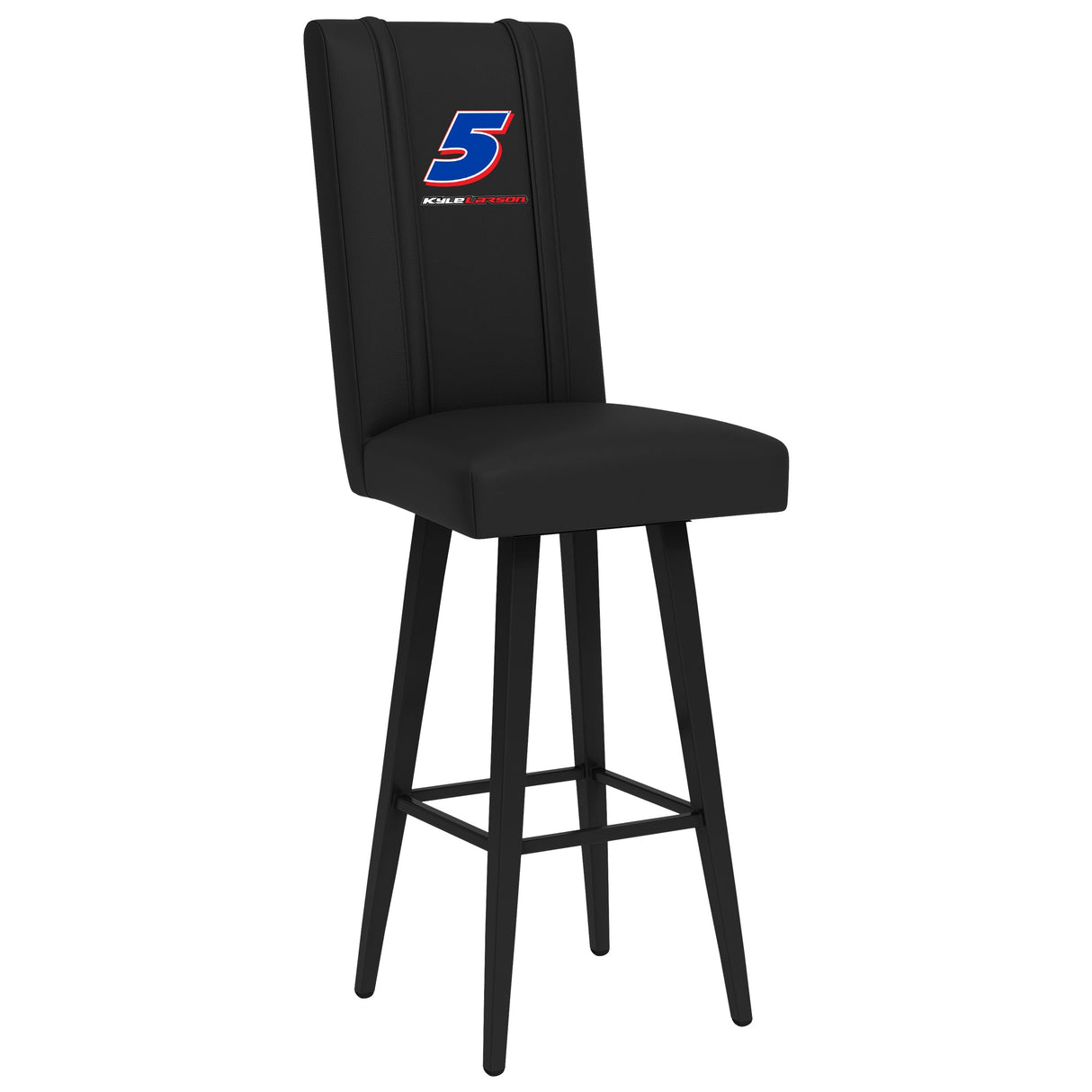Swivel Bar Stool 2000 with Kyle Larson #5 Name Rail Logo