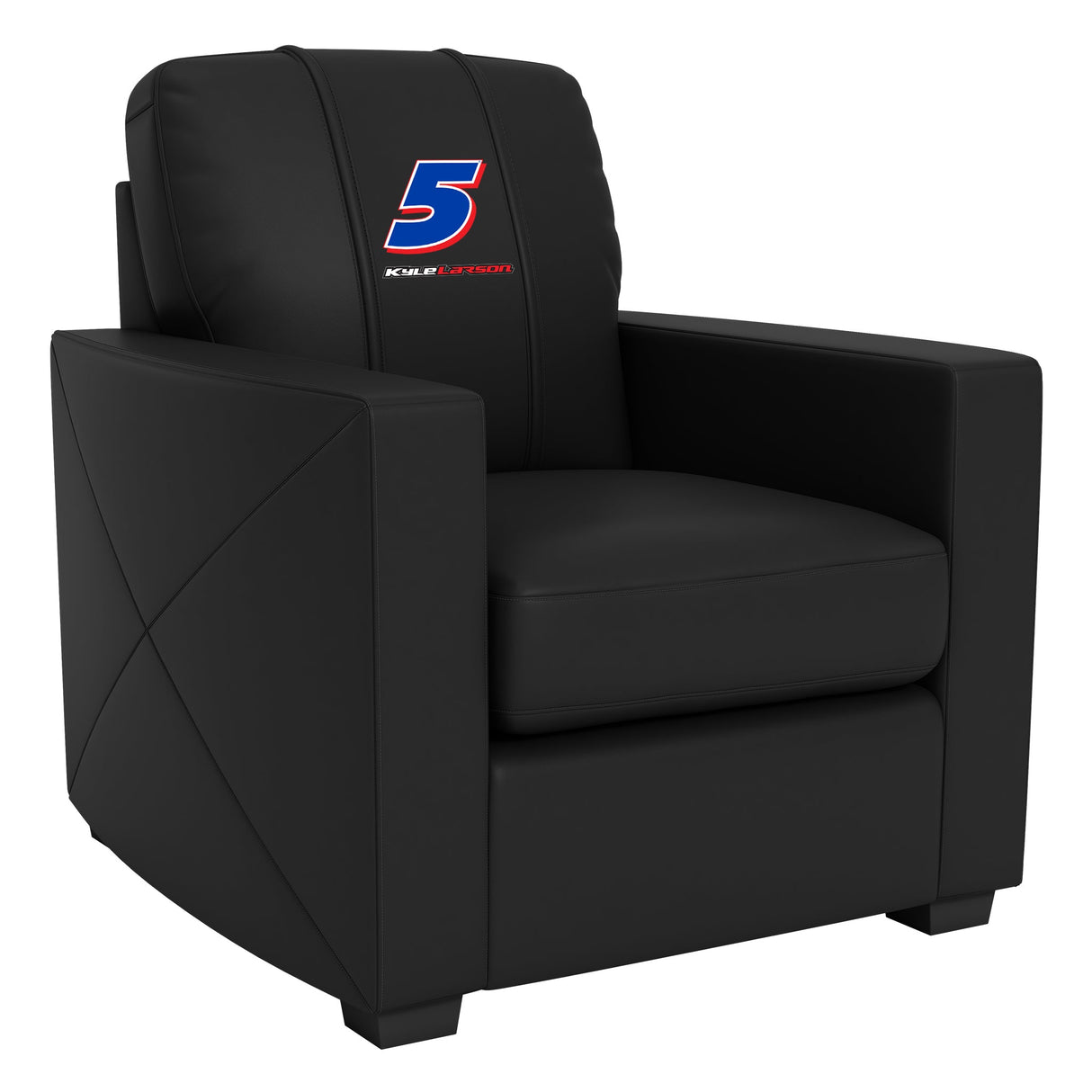 Silver Club Chair with Kyle Larson #5 Name Rail Logo