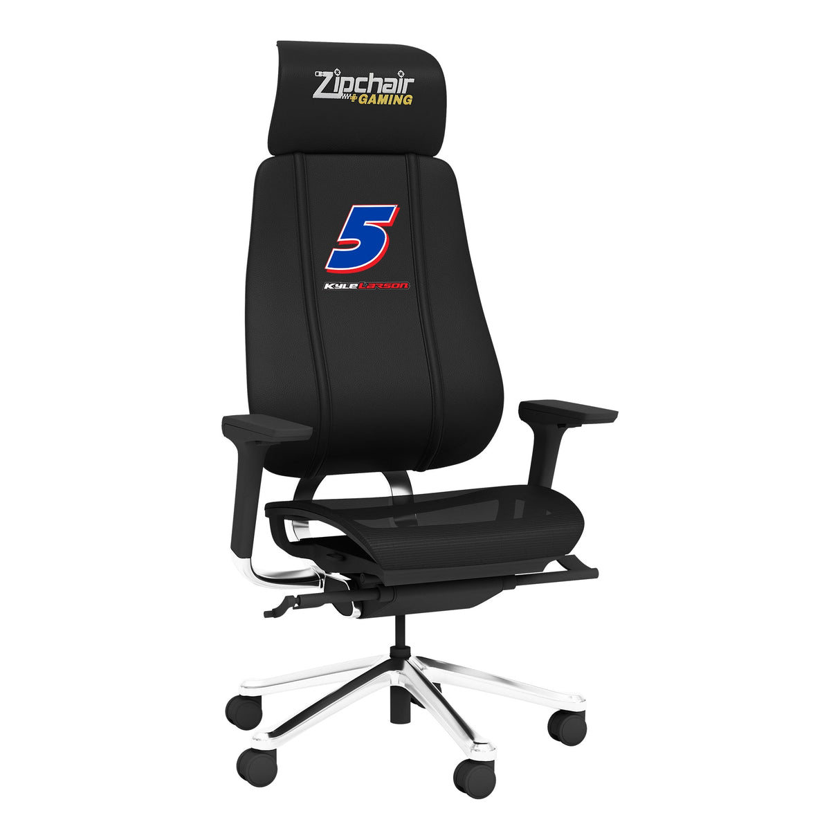 PhantomX Mesh Gaming Chair with Kyle Larson #5 Name Rail Logo
