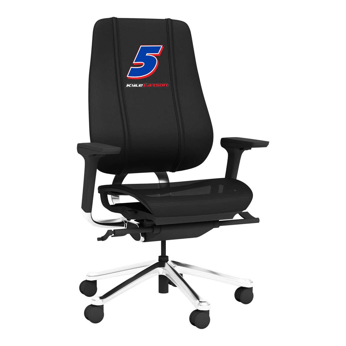 PhantomX Mesh Gaming Chair with Kyle Larson #5 Name Rail Logo