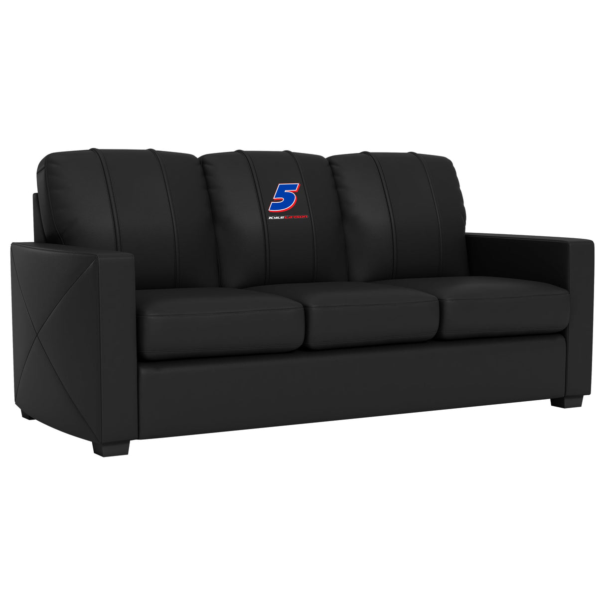 Silver Sofa with Kyle Larson #5 Name Rail Logo