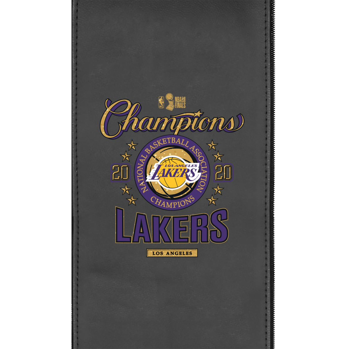 Silver Club Chair with Los Angeles Lakers 2020 Champions Logo