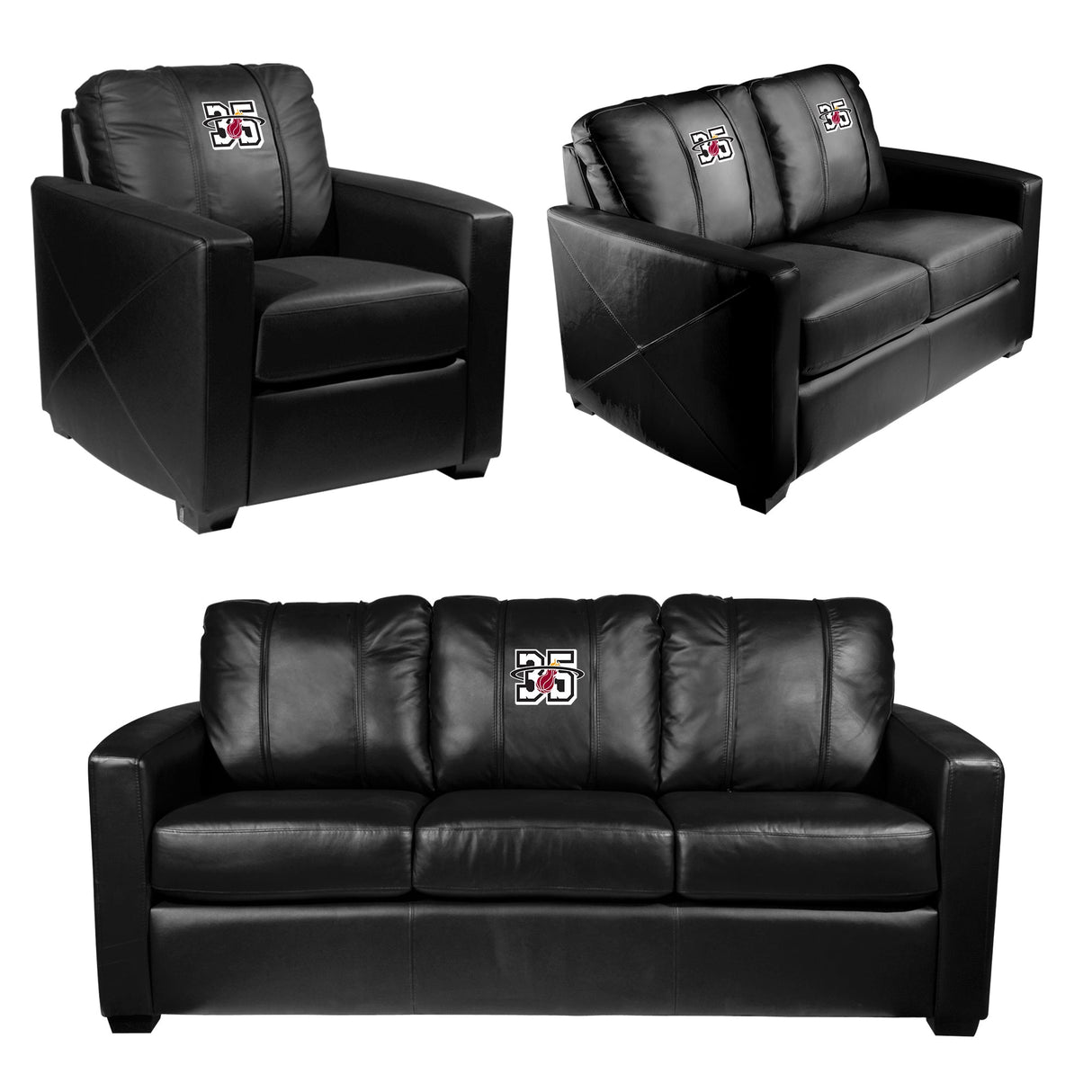 Silver Sofa Miami Heat Team Commemorative Logo
