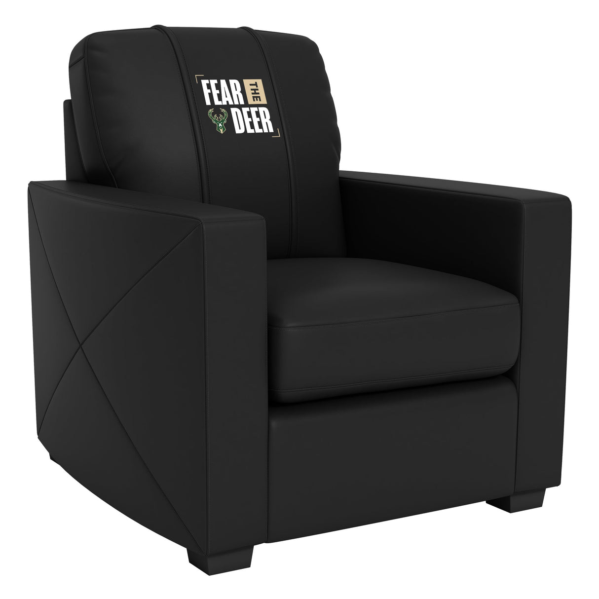 Silver Club Chair with Milwaukee Bucks 2024 Playoffs Logo