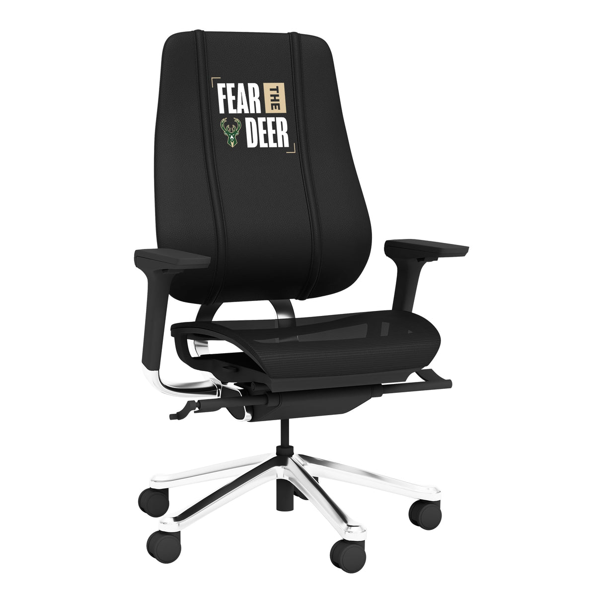 PhantomX Mesh Gaming Chair with Milwaukee Bucks 2024 Playoffs Logo