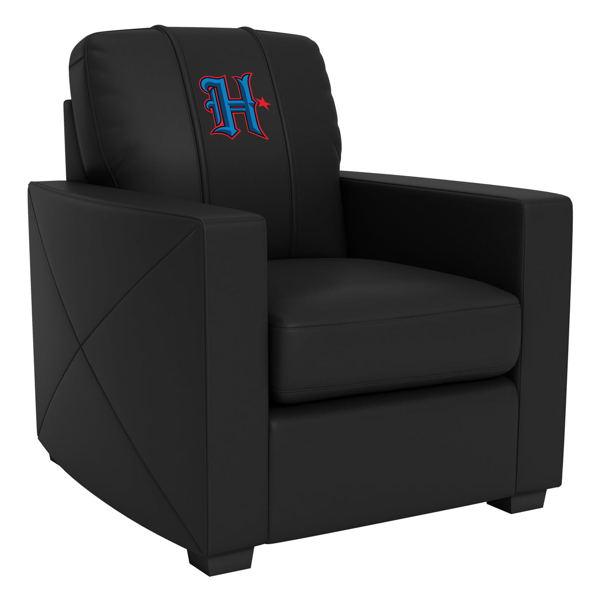 Silver Club Chair with Houston Texans Secondary Logo