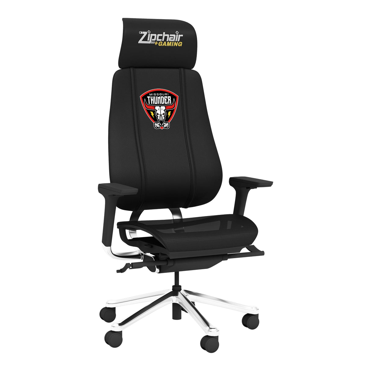 PhantomX Mesh Gaming Chair with Missouri Thunder Primary Logo