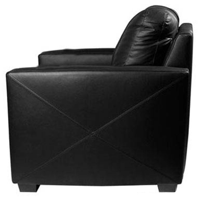 Silver Club Chair with Brooklyn Nets Team Commemorative Logo