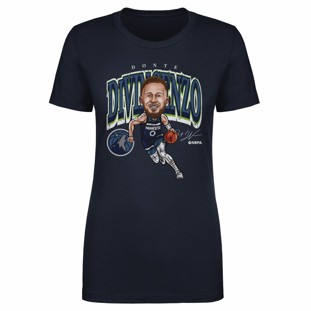 Donte DiVincenzo Minnesota Timberwolves Cartoon NBA WHT