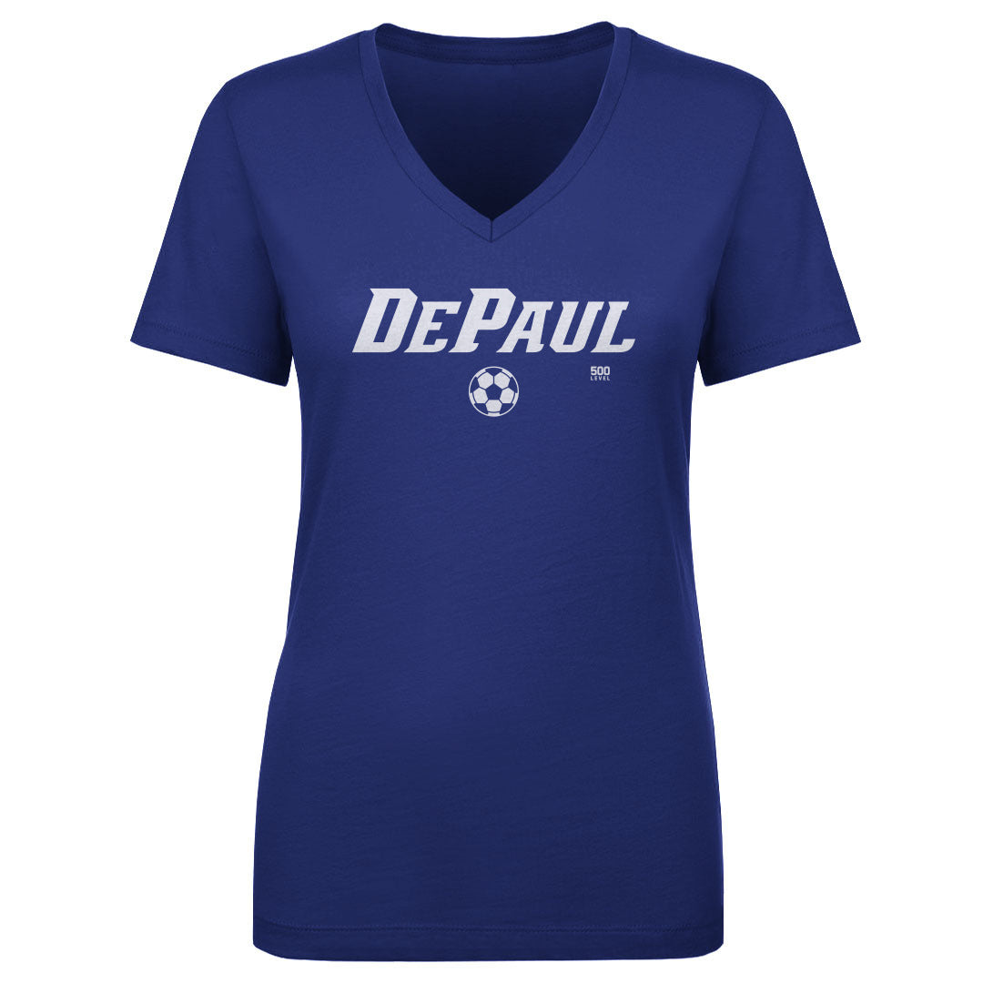 DePaul Blue Demons Soccer Minimalist WHT