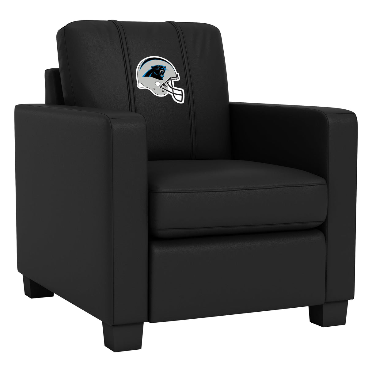 Dyno Stationary Club Chair with Carolina Panthers Helmet Logo