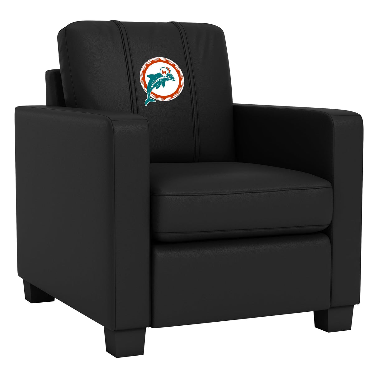 Dyno Stationary Club Chair with Miami Dolphins Alternate Logo