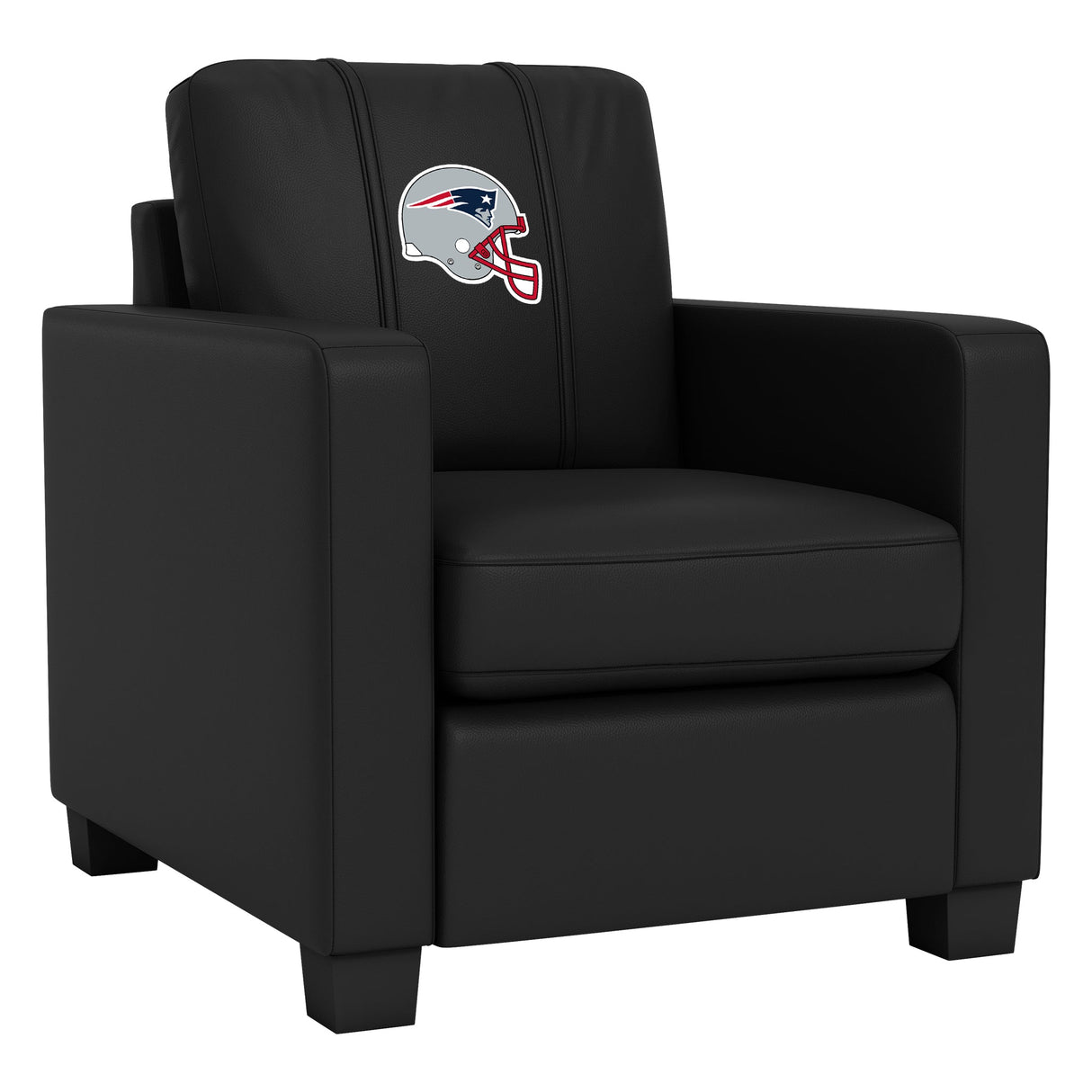 Dyno Stationary Club Chair with New England Patriots Helmet Logo