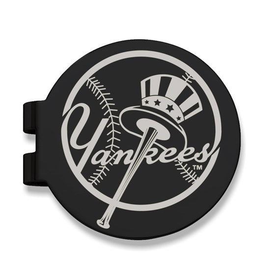 New York Yankees MLB Stainless Steel Black Prevail Engraved Money Clip