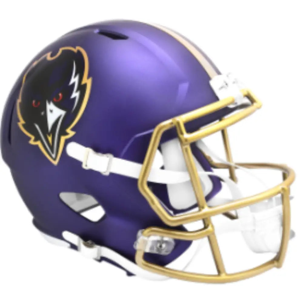 Baltimore Ravens Full Size Speed Replica Football Helmet 2024 On-Field Alternate - NFL