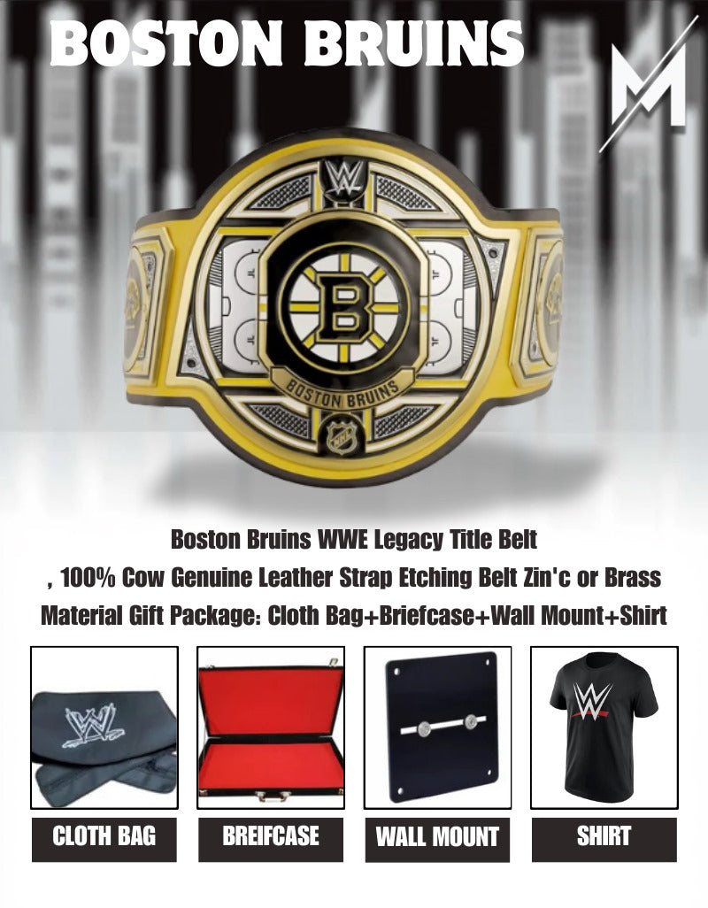 Boston Bruins WWE Legacy Title Belt