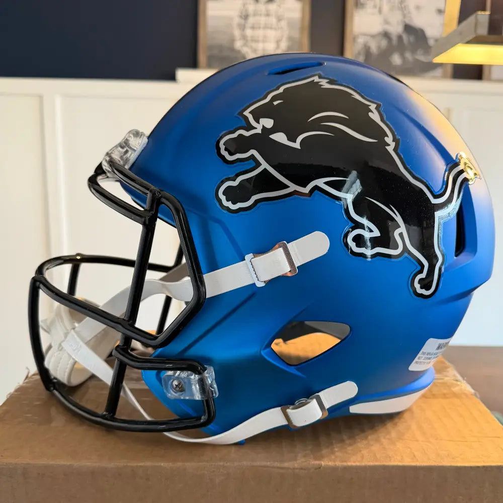 Detroit Lions Full Size Speed Replica Football Helmet 2024 On-Field Alternate - NFL