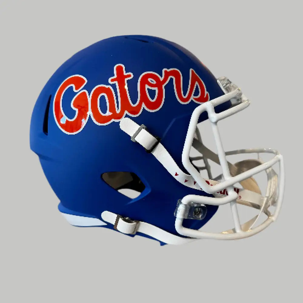 Florida Gators Full Size Speed Replica Football Helmet Matte Blue - NCAA
