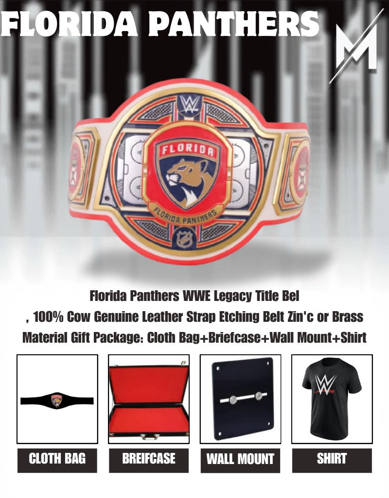 Florida Panthers WWE Legacy Title Belt